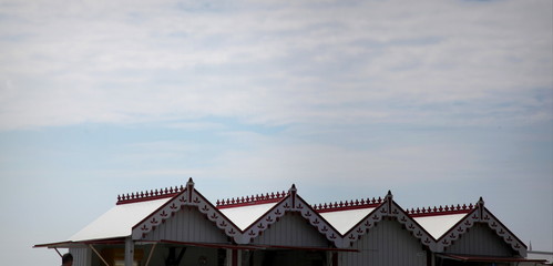 Cabines de plage: décoration.