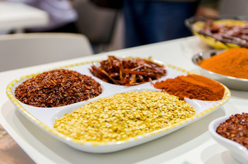 dish with hot spices