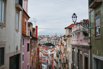 view of the wide streets and rooftops