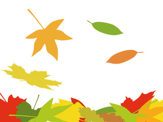 Fallende Blätter - Bunte Herbst Farben