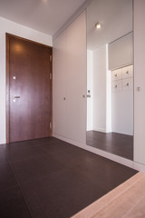 Brown and beige anteroom