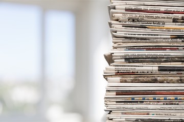 Newspaper Stack.