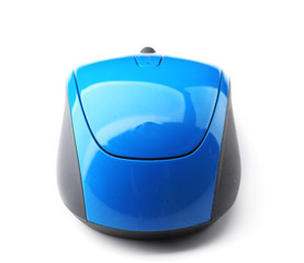 Wireless computer mouse isolated on white