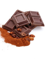 Cioccolato e cacao in polvere