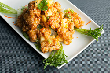 Thai Pineapple Fried Calamari