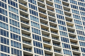 Fototapeta na wymiar high rise windows