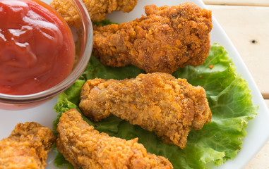 fried crispy chicken