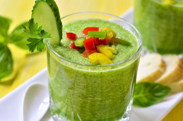 Cucumber gazpacho.