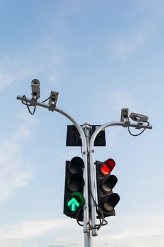 Traffic Lights And Surveillance Cameras