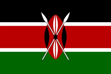 Foto op Aluminium Flag of Kenya © VectorShop