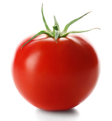 Red tomato isolated on white