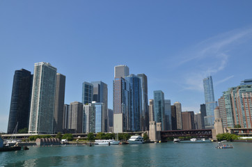 Naklejka premium Chicago Skyline