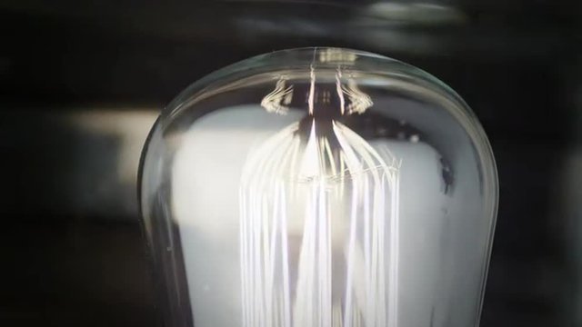 Light bulb on Dark Background