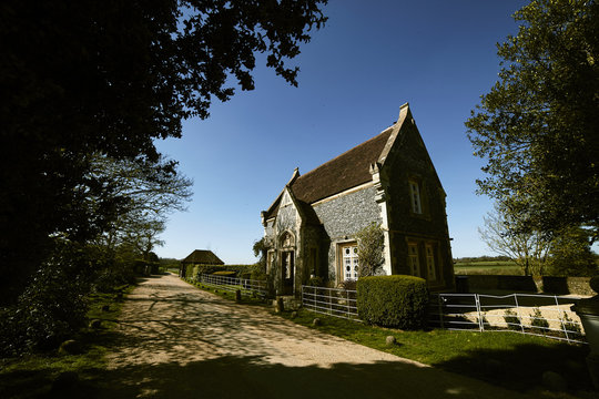 Typical British house with small garden 