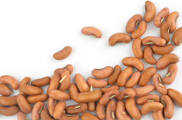 Peas isolated on white