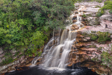 Fototapeta premium Cachoeira do Poço do Diabo – Chapada Diamantina – Bahia – Brasil 