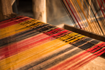 Silk on the loom