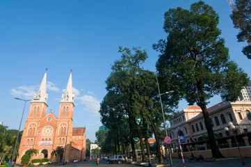 Saigon Notre-Dame Basilica in Ho Chi Minh City, Vietnam