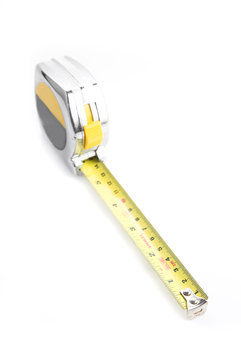 Measure tape isolated on a white background