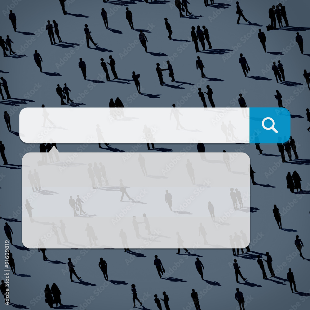 Poster search box technology internet browse browsing online concept