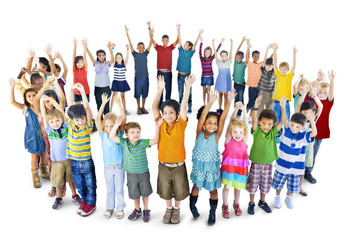 Fototapeta premium Diversity Childhood Children Happiness Innocence Friendship Conc
