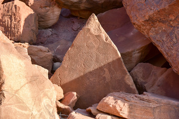 Bushman Rock Engravings - Namibia