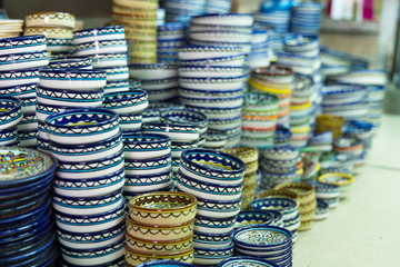 Souvenirs shop in Arab quarter .