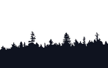 Forest silhouette