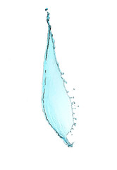 Water splashes isolated on white