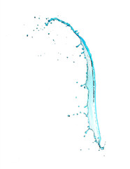 Water splashes isolated on white