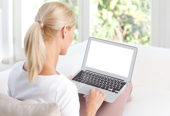 Woman with laptop