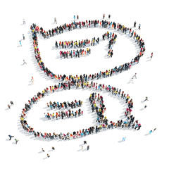 people  shape  chat bubble cartoon