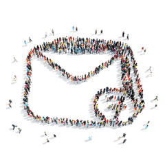 people shape  letter cartoon