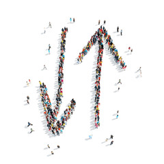 people  shape  arrow  cartoon