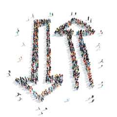 people  shape  arrow  cartoon