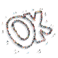 people shape ok  cartoon