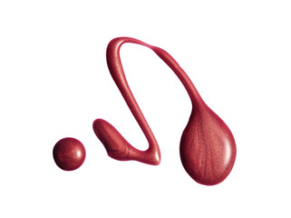 Nail polish isolated on white  