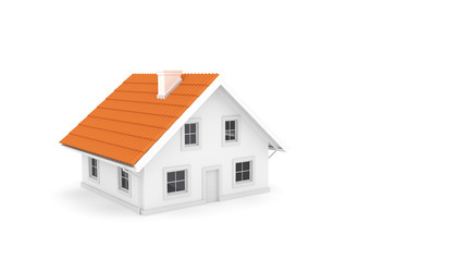 House. 3D rendering illustration