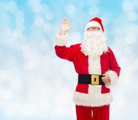 man in costume of santa claus