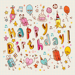Happy birthday - greeting card