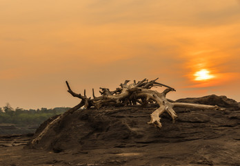 Sunrise over the rocks