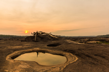 Sunrise over the rocks