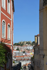 View over city and castle of Lisbon
