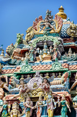 Fototapeta na wymiar Detail of indian Kapaleeswarar temple