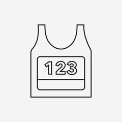 Sportswear line icon