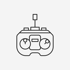 game controller line icon