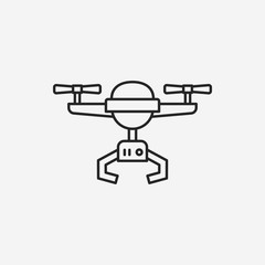 Unmanned Aircraft line icon