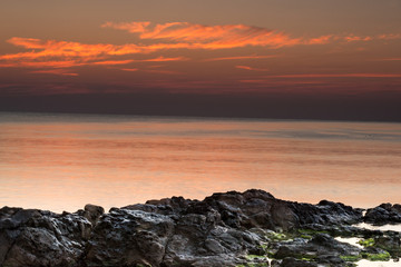 Рассвет на море