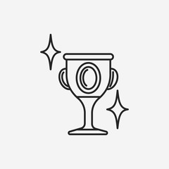 Trophy line icon