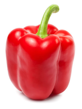 red pepper isolated on white